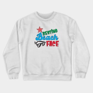 RESTING BEACH FACE Crewneck Sweatshirt